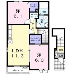 エスポア　トロワの物件間取画像